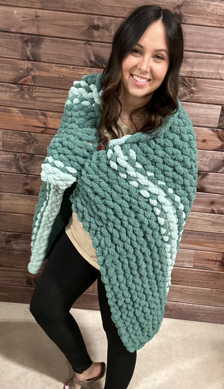 Chunky Yarn Blanket