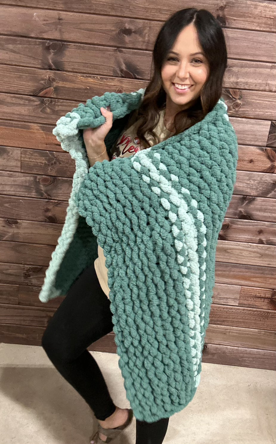 Chunky Yarn Blanket