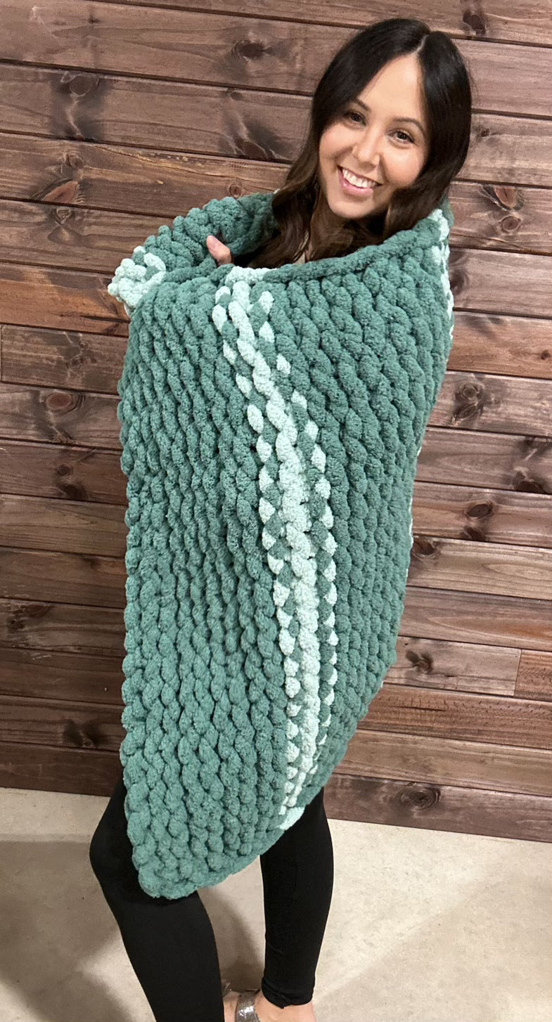 Chunky Yarn Blanket
