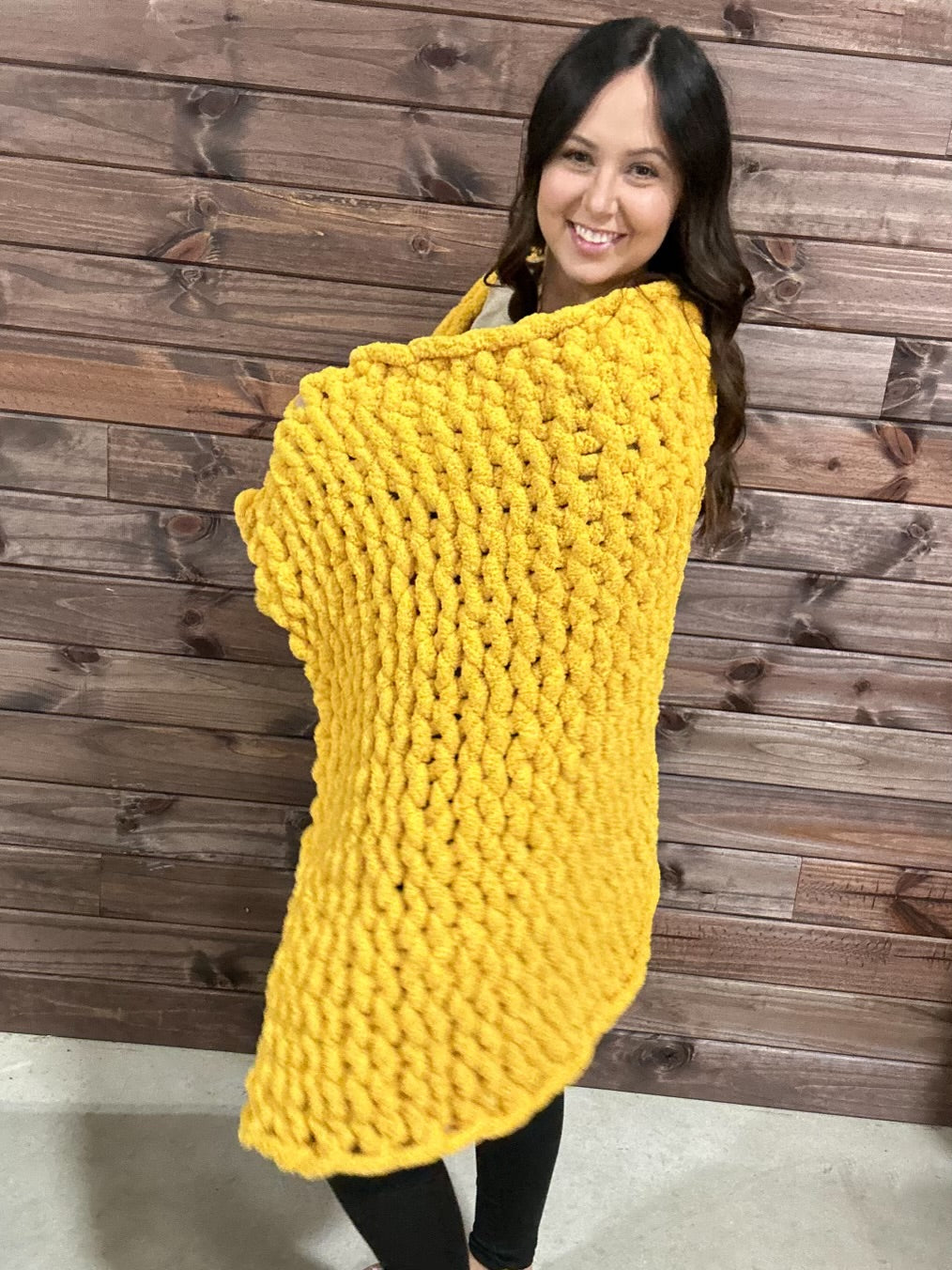 Chunky Yarn Blanket